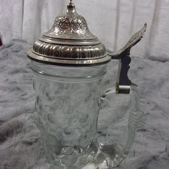 COPY - H-76 VINTAGE 1960'S HOUSE OF GOEBEL GLASS VIKING BEER STEIN - Picture 1 of 13